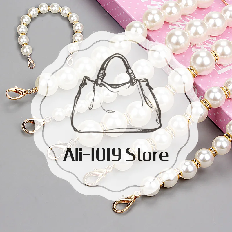 

Ностальгическая короткая жемчужная сумка с цепочкой из бисера для женщин, полезная в качестве сумки с ручкой-тоут, аксессуары для сумки с жемчужной цепочкой