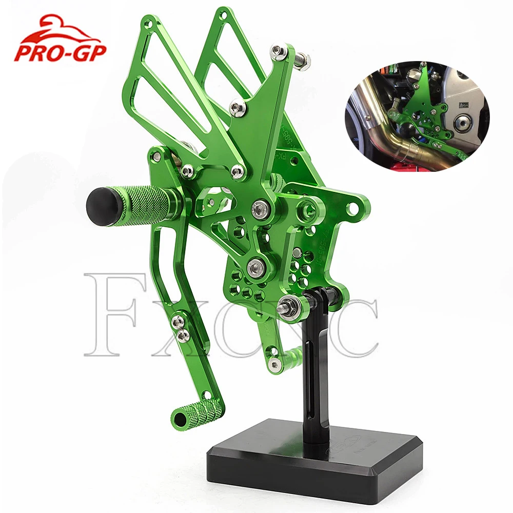 Rearset Footrest Footpeg Pedal CNC Aluminum Motorcycle Rear Foot Pegs For Triumph Speed Triple T509 T595 955i 1050 2002-2010