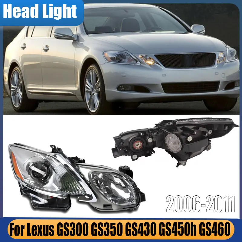 For Lexus GS300 GS350 GS430 GS450h GS460 2006-2011 Car Accessories Front Bumper Xenon Head Light Signal Lamp Car Light Headlight