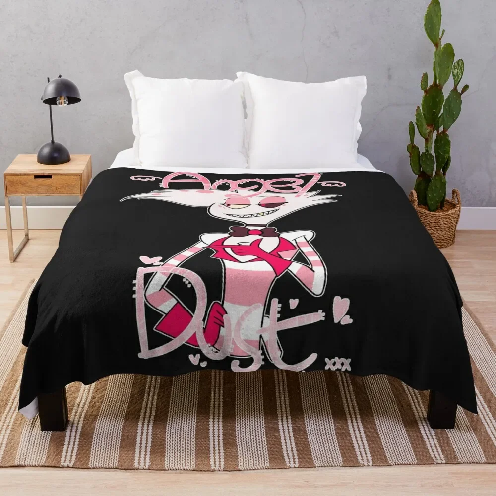 Hazbin Hotel- Angel Dust Throw Blanket Sofa Throw blankets ands decorative Blankets