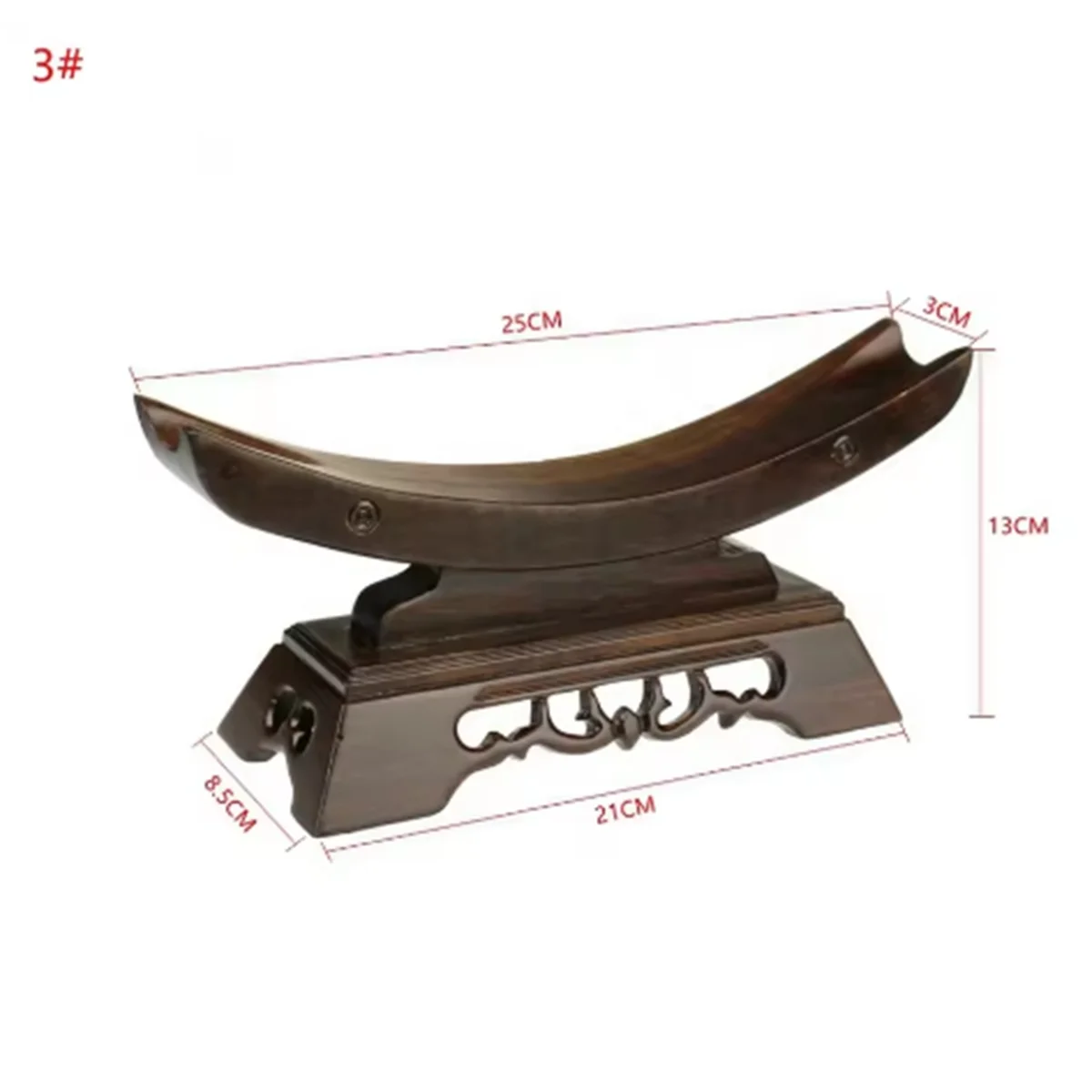 

Y31A Stand Solid Wood Display Samurai Holder Stand Home Decor Craft 25x8.5x13CM