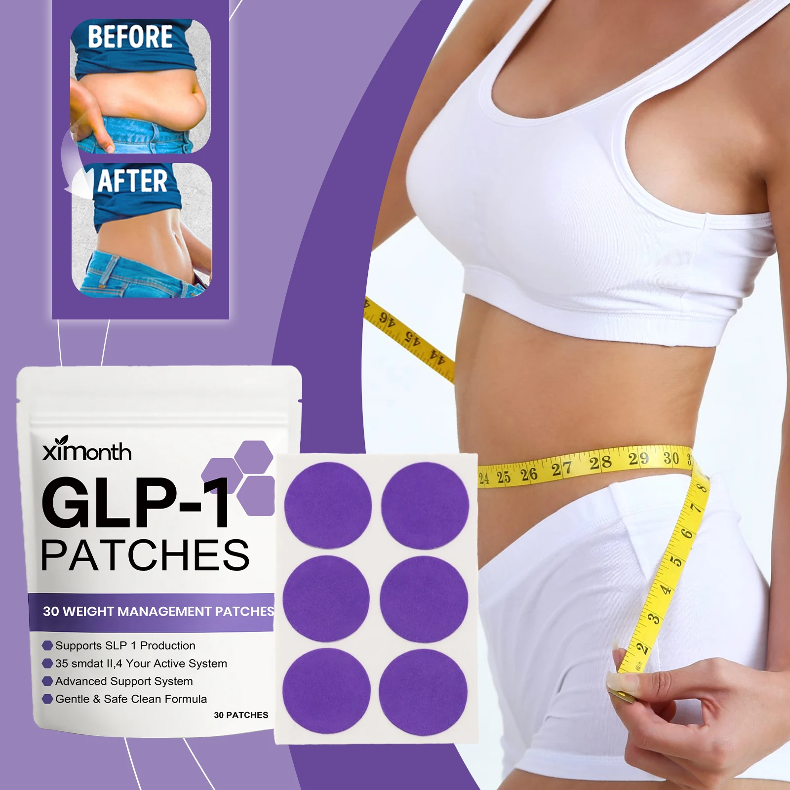 

Weight Loss Patches Fat Burning Regulating Insulin Secretion Suppressing Appetite Eliminate Excess Fat Body Care Patches