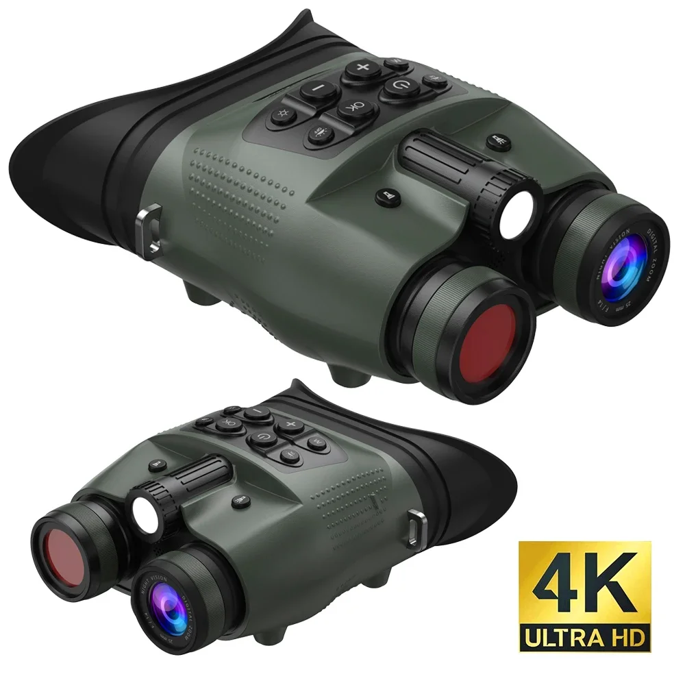 Z9801 Professional Digital Infrared Night Vision Goggles 4K UHD 48MP Tactical Binocular Telescope Camera 8X Zoom with Flashlight