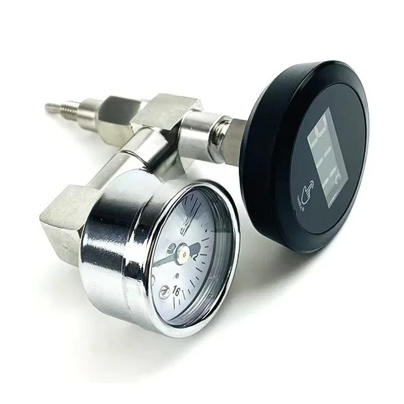 Espresso Machine Upgrade Kit Dual Display Pressure Gauge Thermometer Real Time Temp Pressure Readout For E61 Brew Head