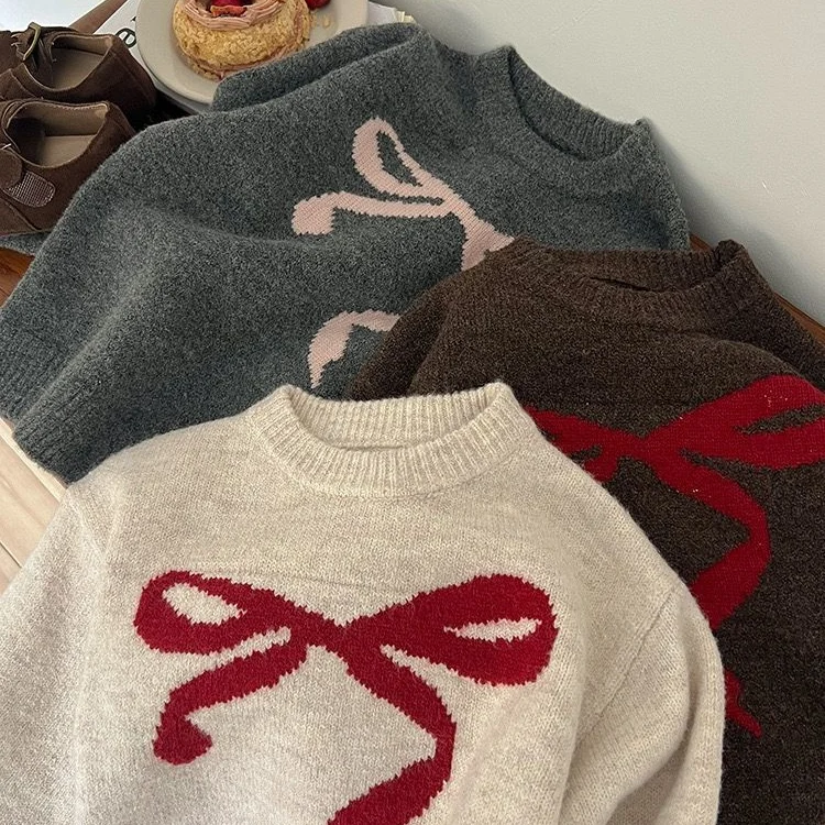 

Kawaii модный студенческий свитер в стиле принцессы с героями мультфильмов для девочек, осенне-зимний повседневный трикотаж с круглым вырезом, топы, детская одежда