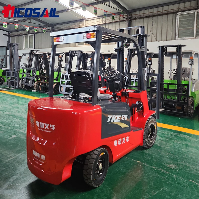 

2 Ton Warehouse Electric Forklift Anti-Skid Solid Tire 35° Mast Tilt for Stacking