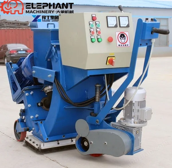 Electric Portable Shot Blaster Complete Protection Structure Safe to Use for Bridge Deck Processing