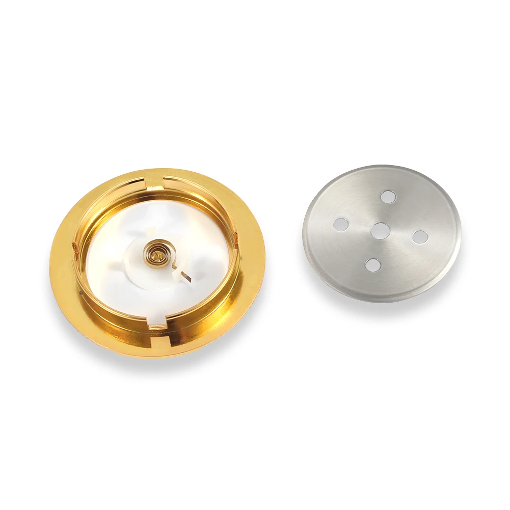 GALINER Pocket Cigar Hygrometer Round Gold Cigar Accessories Mini Accurate Measuring Humidifier Hygrometer For Humidor