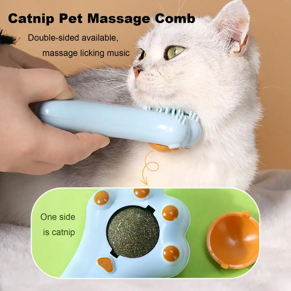 Cat Plaything Dual-purpose Cat Massage Comb Clean Mouth Cat Toys for Dental Care Digestion Promotion Pet Accessory Catnip Dental