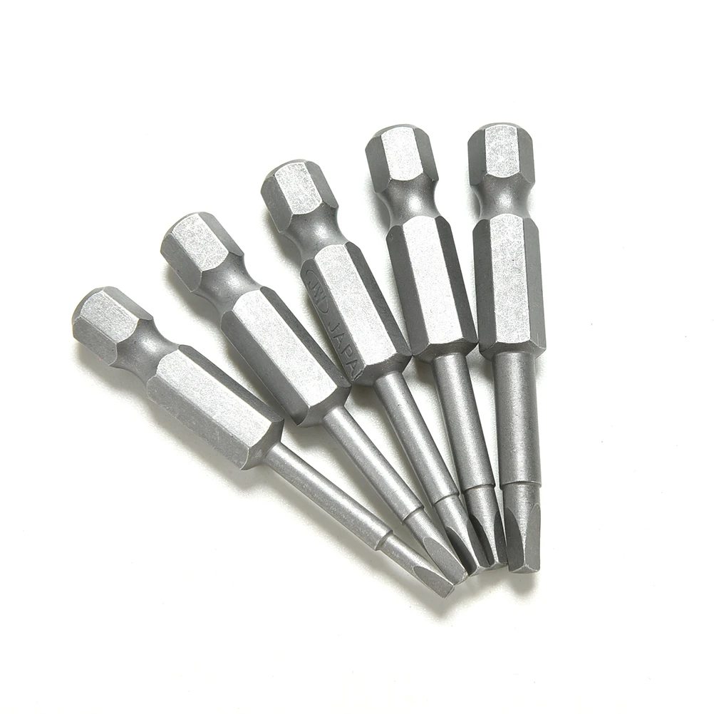 5 Pcs /Set Magnetic Triangle Head Screwdriver Bits S2 Steel 1/4 Hex Shank 50mm