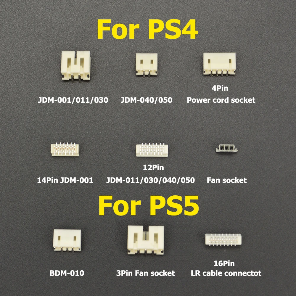 For PS5 PS4 Handle Motherboard Charging Battery Contact Connector / L2 R2 Ribbon Contact Clip Socket BDM-010 JDM-001 011 030 040