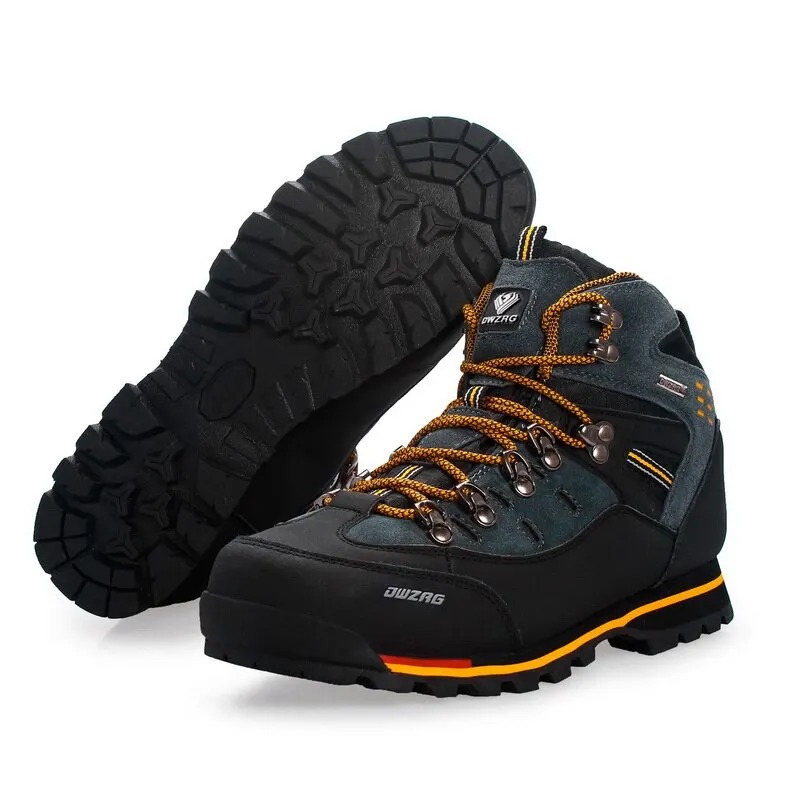 Zapatos de senderismo para hombre, zapatillas de escalada de montaña de alta calidad, botas de nieve casuales a la moda