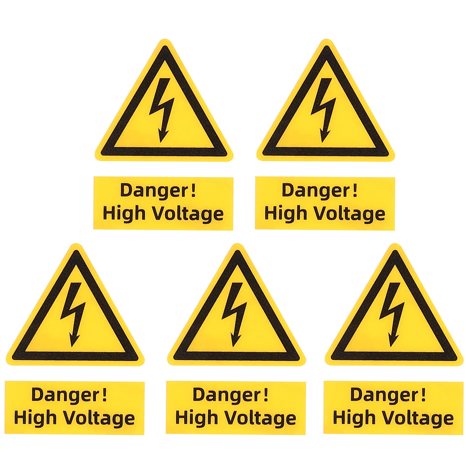 

5 Pcs High Voltage Warning Label Safety Sticker Electrical Sign Stickers Blank Labels