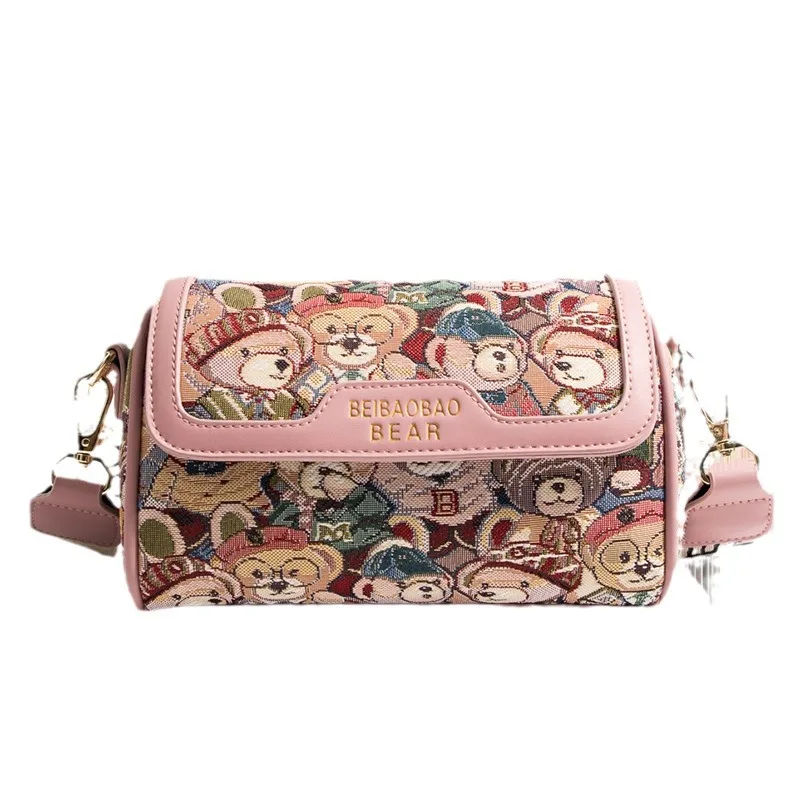 حقيبة دمية دب كرتونية بتصميم متخصص، حقيبة كروس عصرية وعصرية، حقيبة نسائية بكتف واحد #5