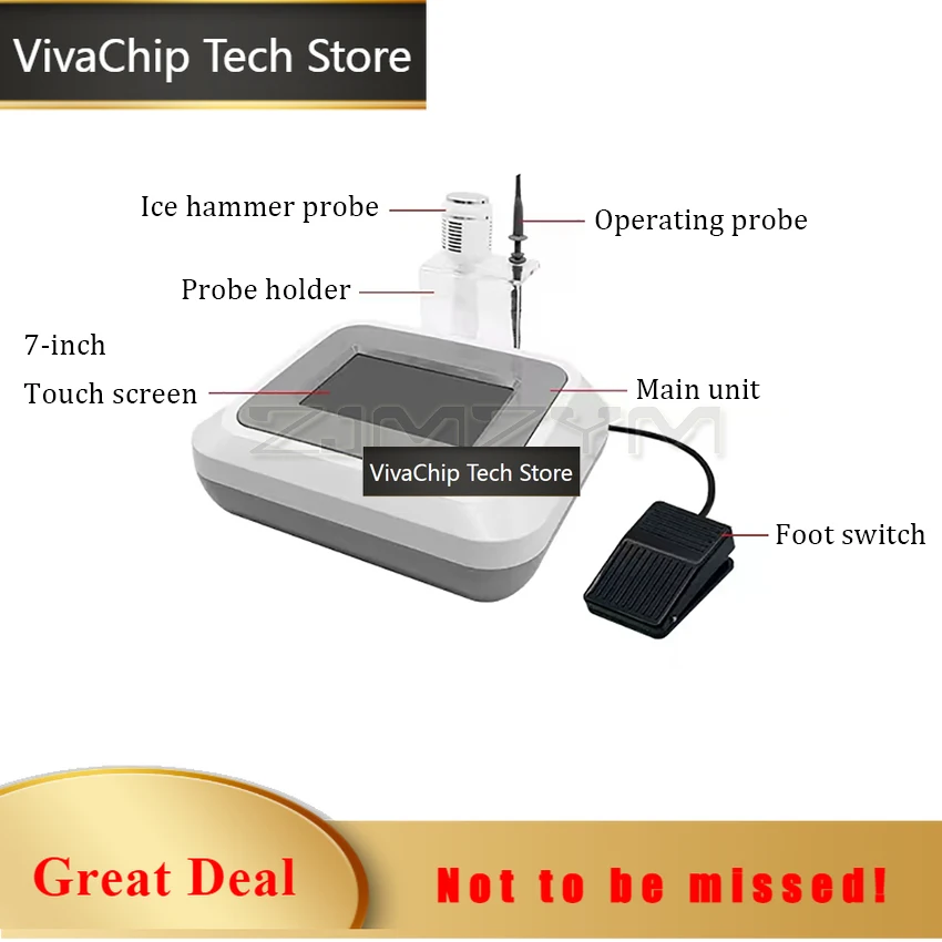 VivaCTNEW High Frequency Red Blood Vessel Spots Vascular Removal Needle Spider Veins Remover Beauty Equipment Anti Redness Machi