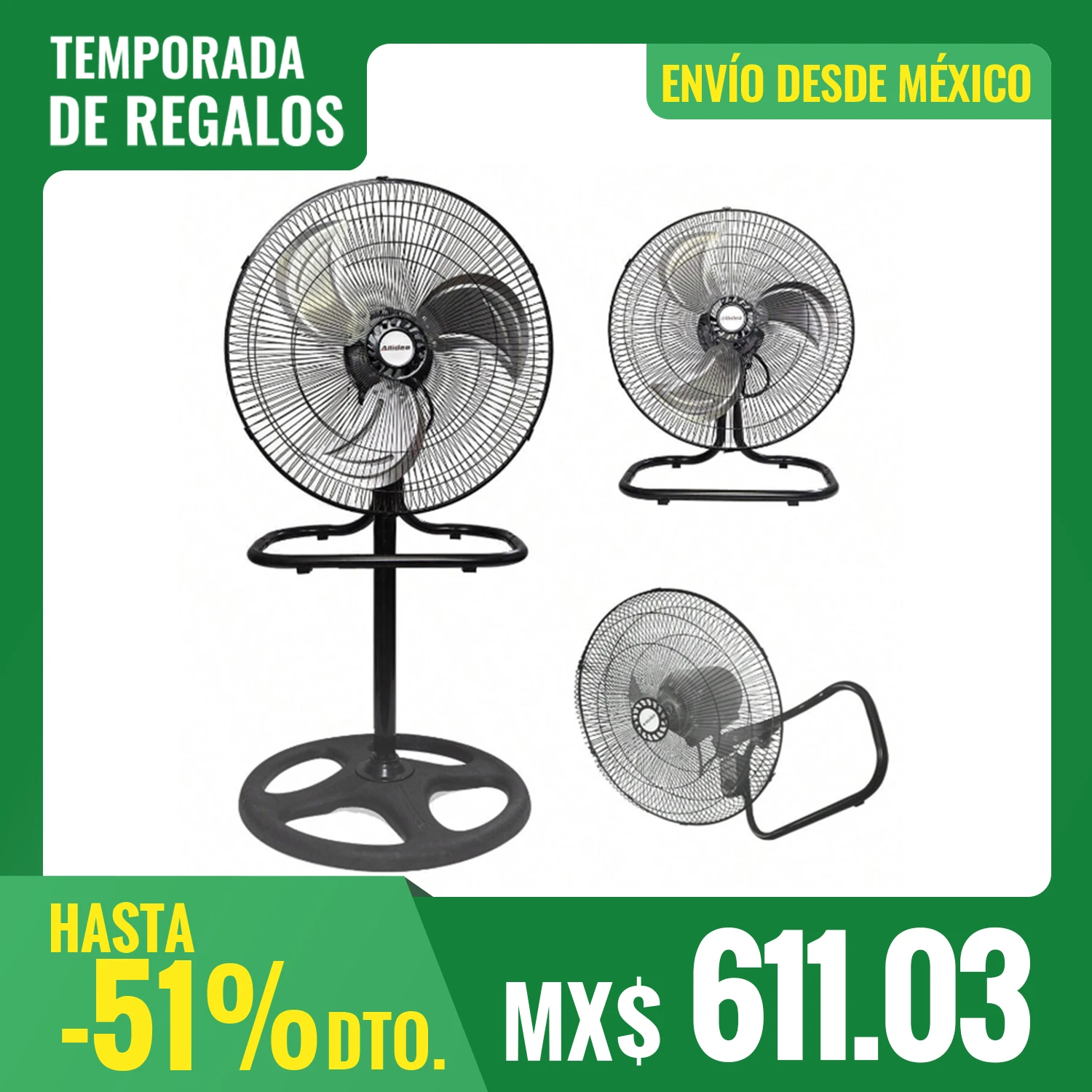 3 in 1 Two Frame Fan, 18 inch Large Fan, 18 inch Double Frame Fan, Floor Fan, 18 inch Large Floor Fan