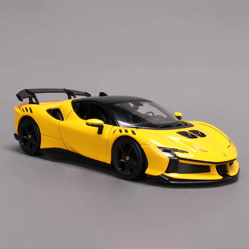 Auf Lager Bburago 1:24 Sf90 Xx Serie Legierung Miniatur Druckguss Auto Modell Simulation Sammeln Ornament Angepasst Spielzeug Geschenke