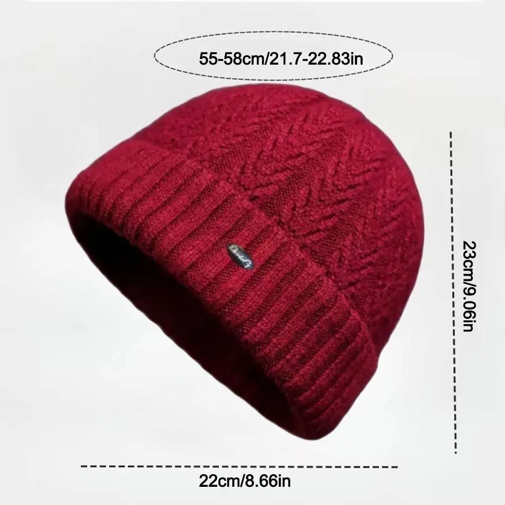 Zimowy zestaw dla kobiet: wiatroodporna czapka dla mamy w średnim wieku, ocieplana czapka beanie z kominem, szalik, ciepła czapka i szalik na zimę.