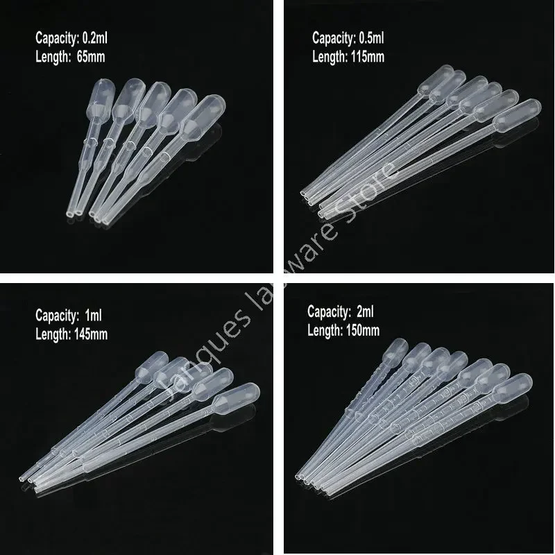 Laboratuvar 0.2ml 0.5ml 1ml 2ml 3ml 3l l 5ml 10ml plastik Pasteur pipet Transfering tek kullanımlık damlalık