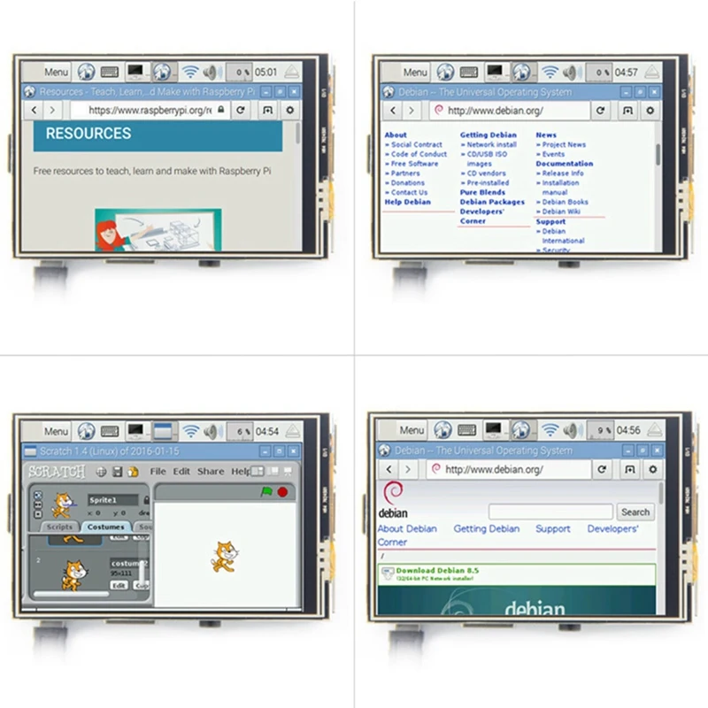 3.5 Inch Touch Screen Module SPI 480X320 With 5V Fan Interface Resistive Touch Screen For Raspberry Pi 3B+/4B