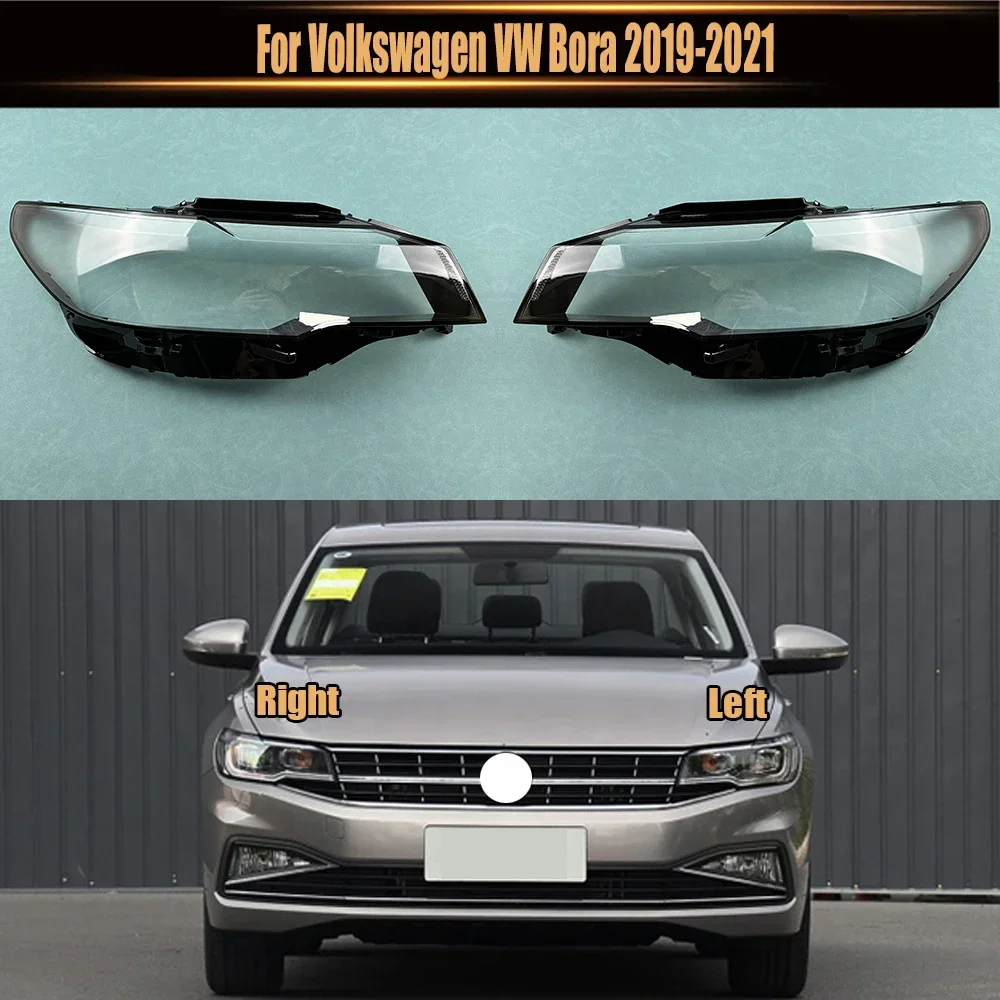 

Для Volkswagen VW Bora 2019-2021 передняя фара из плексигласа, прозрачный абажур, корпус лампы, маски, крышка объектива