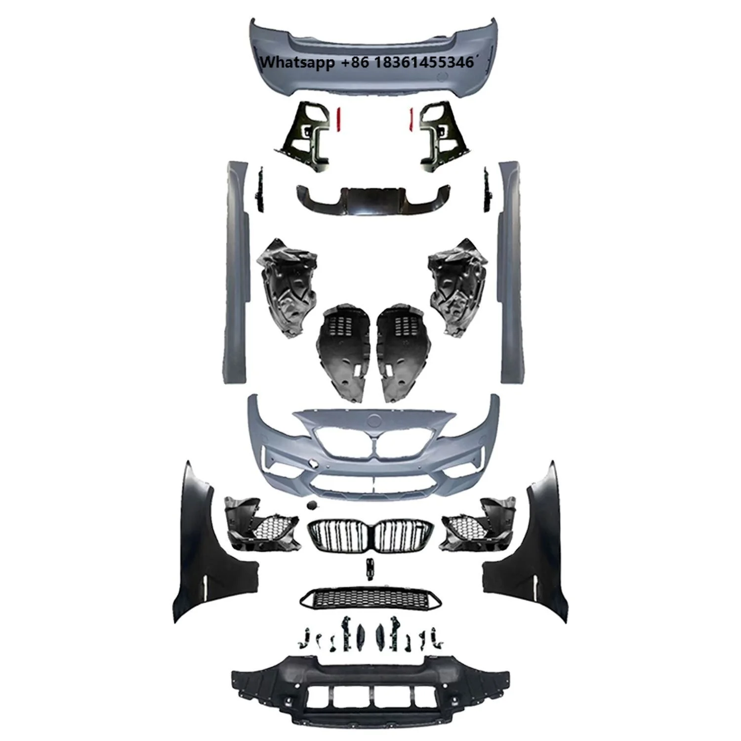 

For 2 Series F22 F23 Complete Set with Front Bumper Rear Bumper Grille Fender Wholesale M2 Competition Body Kit