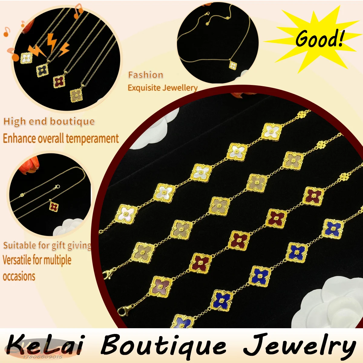 

2025 Новый легкий роскошный европейский и американский ретро персонализированный универсальный пара ожерелье-браслет комплект ювелирных изделий