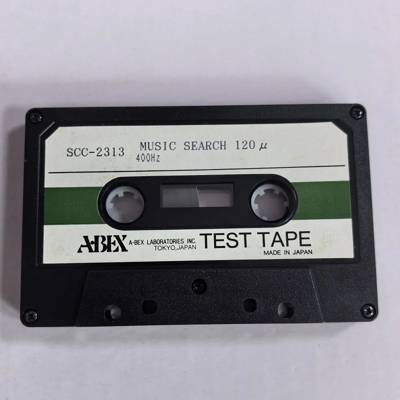 ABEX TEST TAPE SCC-2313 MUSIC SEARCH 120μ 400Hz Tape recorder test