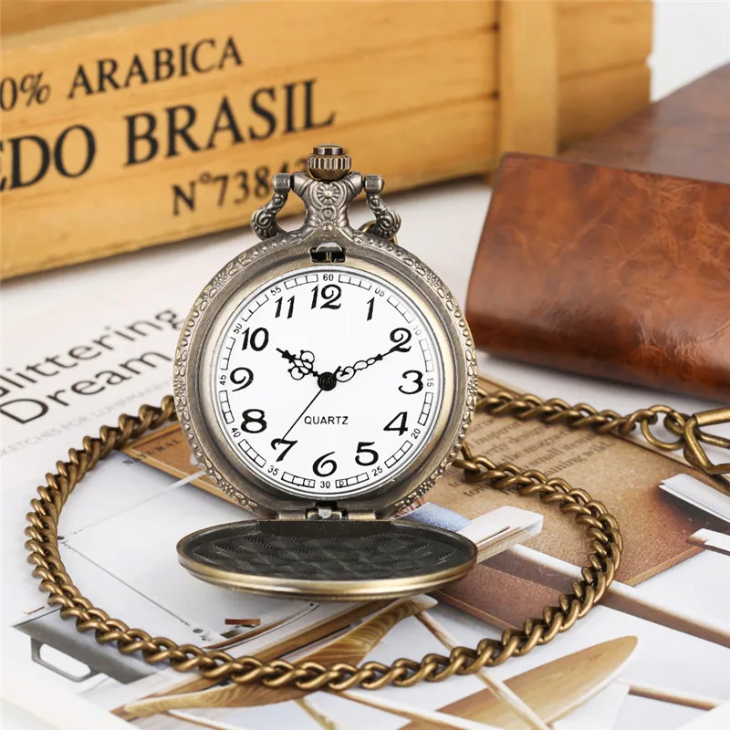 Reloj antiguo los Estados Unidos de América 1877 Morgan monedas de medio dólar cubierta colgante collar cuarzo analógico reloj de bolsillo regalo