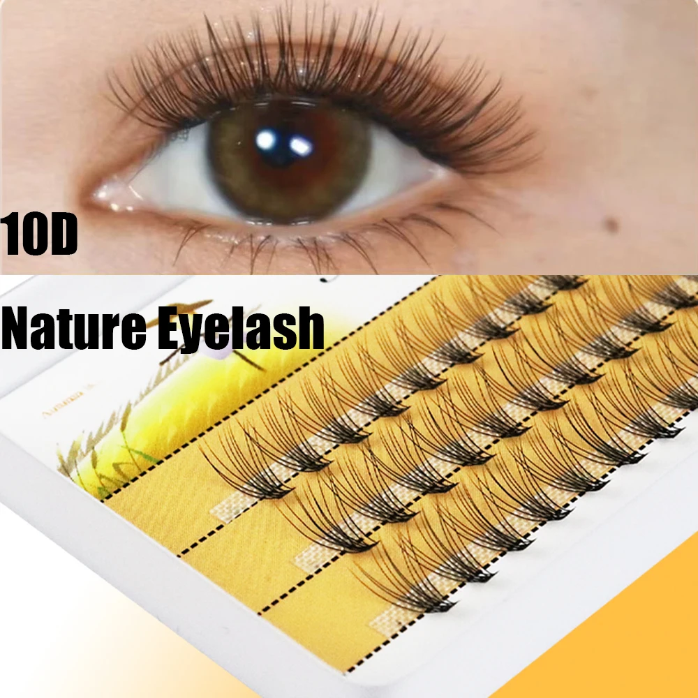 10/20/30/40D Nature Mink Lashes 1 Box/60 Cluster Eyelash Extension 3D Russia indiviual Eyelashes bundle Makeup Tool Lashes Cilia