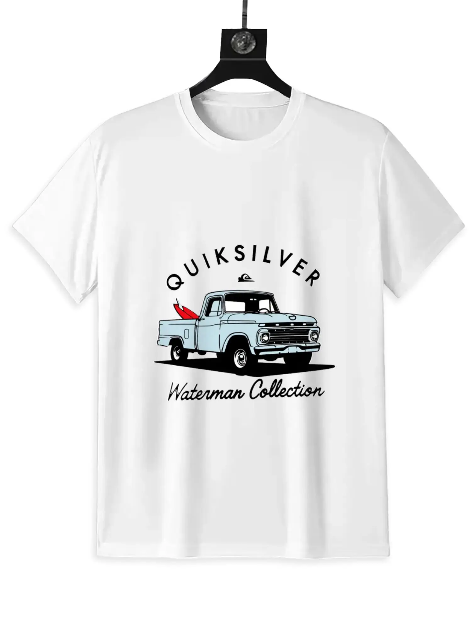 Camiseta Quiksilver Pure Cotton para hombre, diseño personalizado suave, cómodo y transpirable