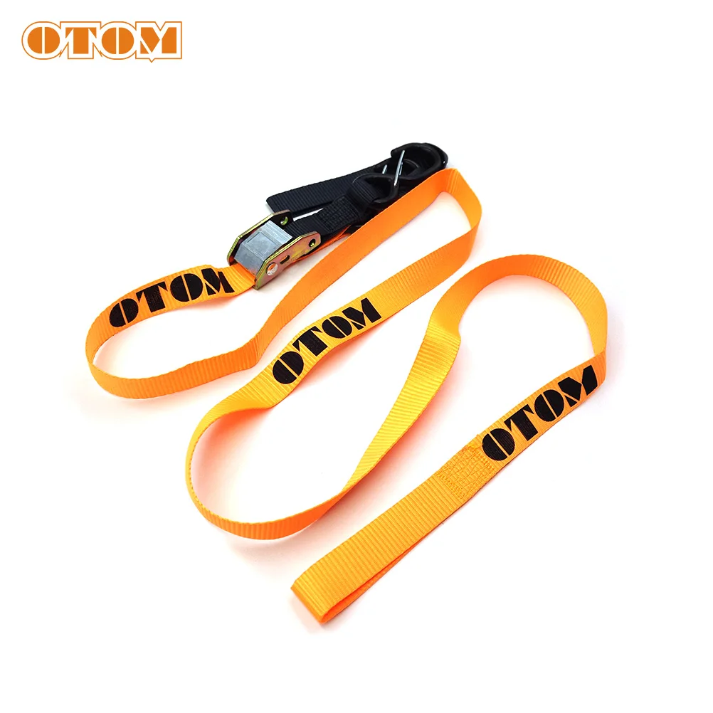 OTOM Motocross Tie Downs Bundling Belt Fixed Strap Tension Rope Rescue Pull Cart Binding For All ATV Motorcycle Motorbike Parts