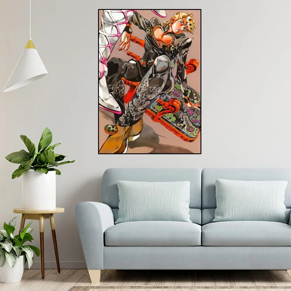 Bilibili Jojo'S Bizarre Adventure Poster Home Room Decor Aesthetic Art Wall Painting Stickers