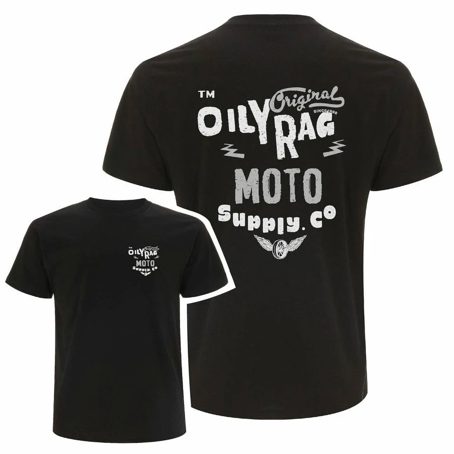 

OR Moto Supply Co T-shirt, Pattern Printed T-shirt, Summer Luxury Brand Cotton Men's and Women's T-shirt Short Sleeve