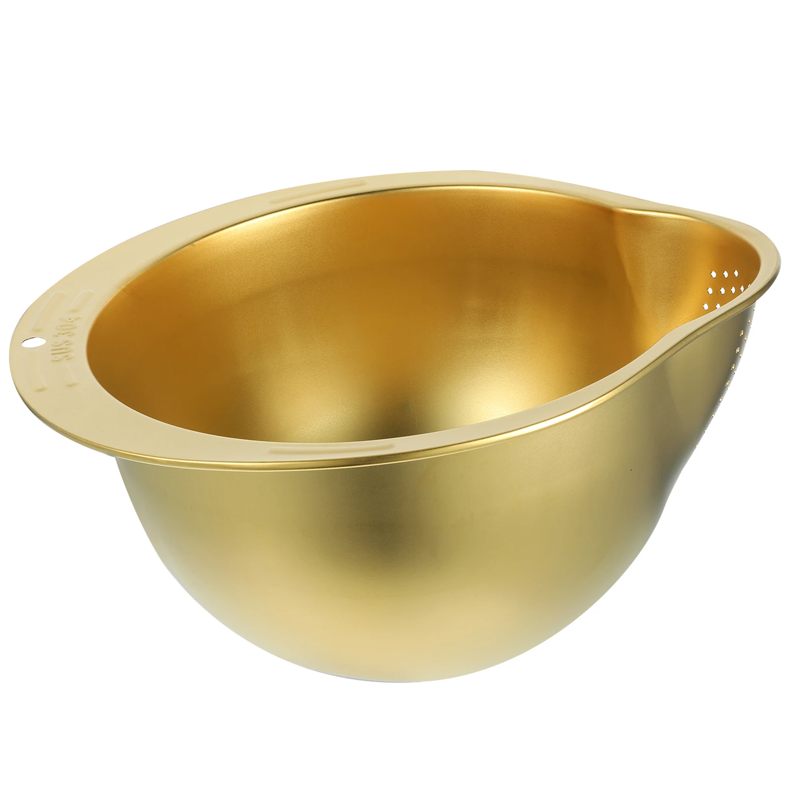 

Colander Drain Water Filter Basket Stainless Steel Rice Strainer Washing Sieve Rinsing Bowl