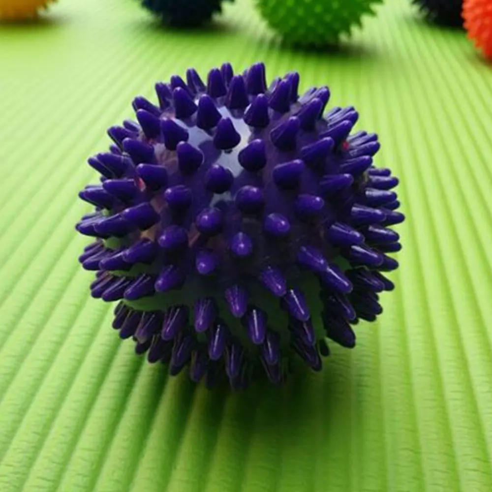 1~5PCS Yoga Studio Spikey Massage Gym Balls Spiky Yoga Stress Reflexology 9 Cm Training Grip The Ball Portable Physiotherapy