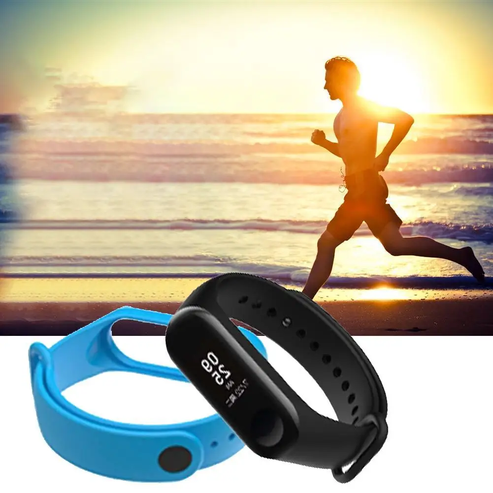 Correas de reloj para xiaomi Mi Band 3, pulsera de silicona para Miband 5 6, correa deportiva de repuesto NFC para Mi Band 3