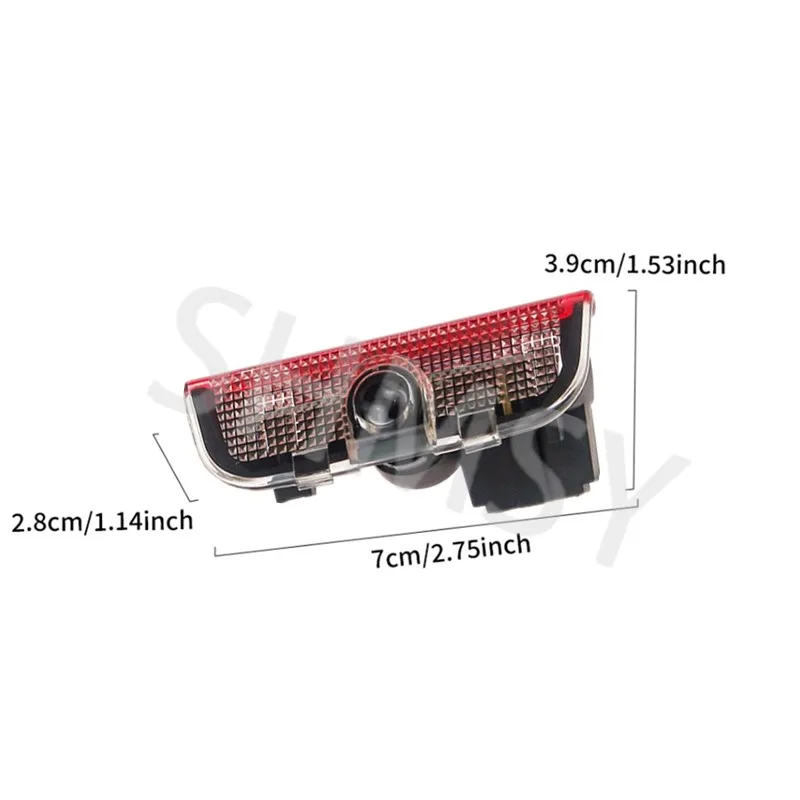 2 Stück Auto-Tür-Emblem LED-Leuchten Willkommens- und Höflichkeitslampe Projektor Zubehör für Touareg 7L 2011-2022 2012 2013 2014 2015 2016 – Detail 3