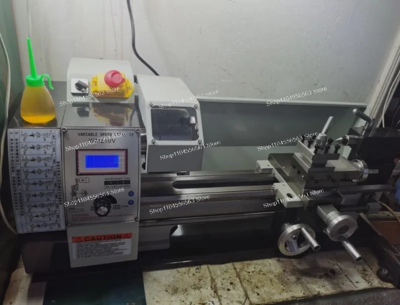 WM210 Mini Metal Lathe 1100W Brushless Motor, 38mm Spindle Hole 125mm Chuck 400/600/800mm for Engraving Cutting