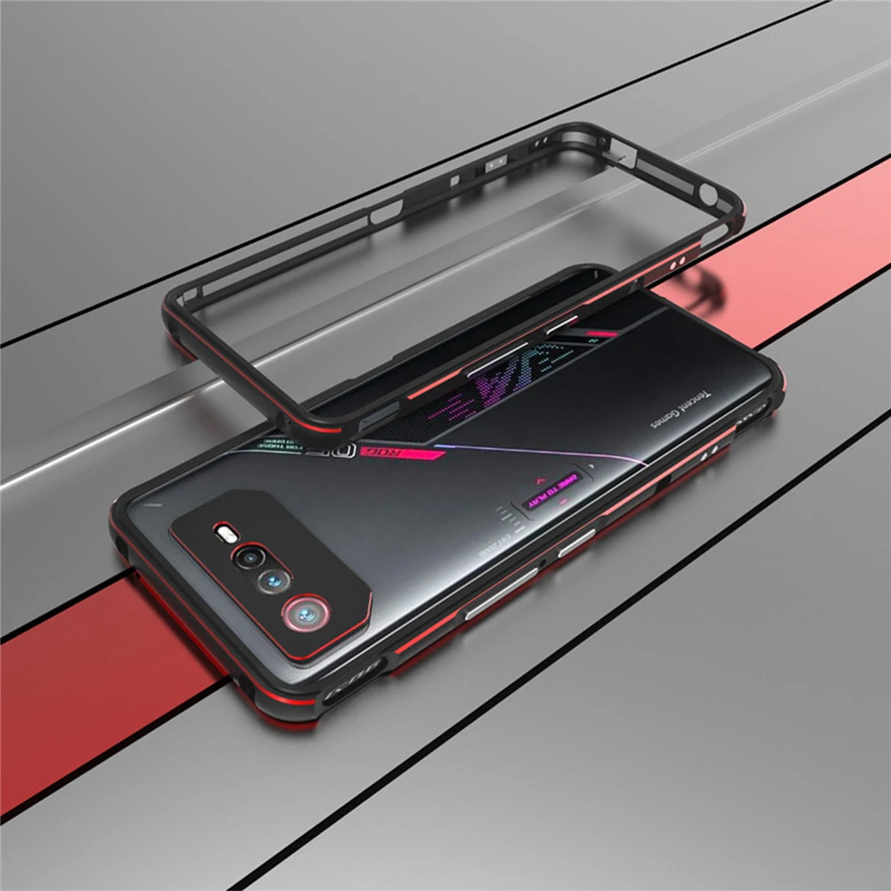 Phone Case for ROG Phone 8 Pro/8 Scratch-proof Protective Case Metal Frame Phone Accessories