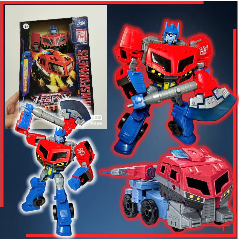 【Spot Goods】Hasbro Transformers Legacy United Voyager 2008 Optimus Prime animado, robot articulado de 17,5 cm, juguete coleccionable de regalo