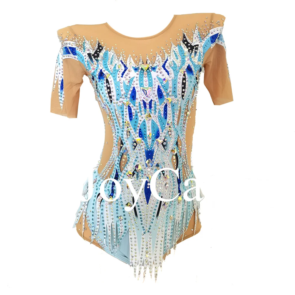 JoyCan Rhthmic гимнастические трико для девушек женщин Фиолетовый спандекс элегантная танцевальная одежда для соревнований