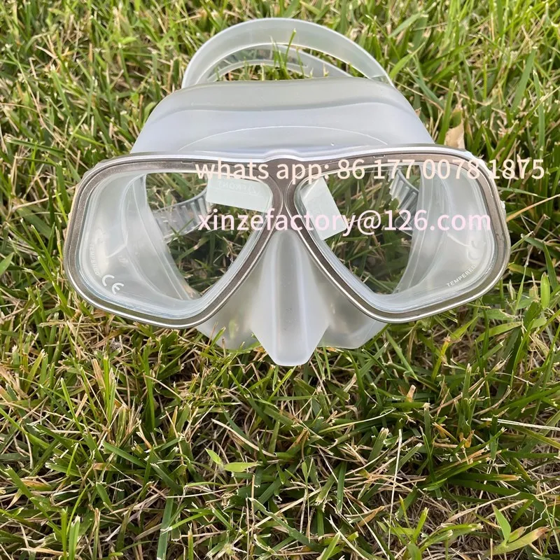 Customizable Apollo Free Diving Snorkel Mask Low Volume Aluminum Alloy Frame Hunting Fiing Equipment Dive Gear Cact Travel