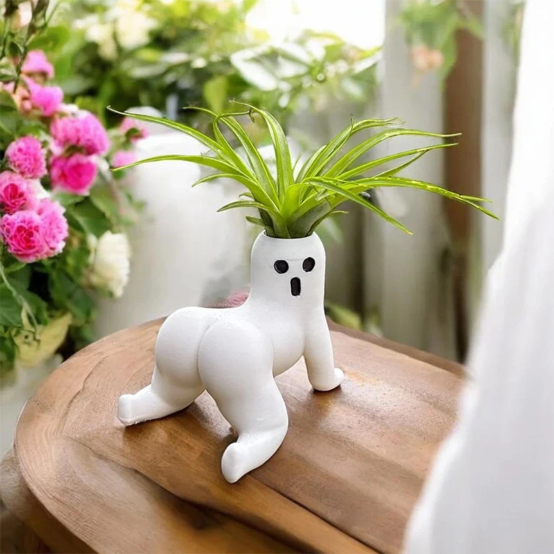 Funny Big Booty Ghost Planter Big Booty Air Plant Display Succulent Planter Decoration Plant Pots