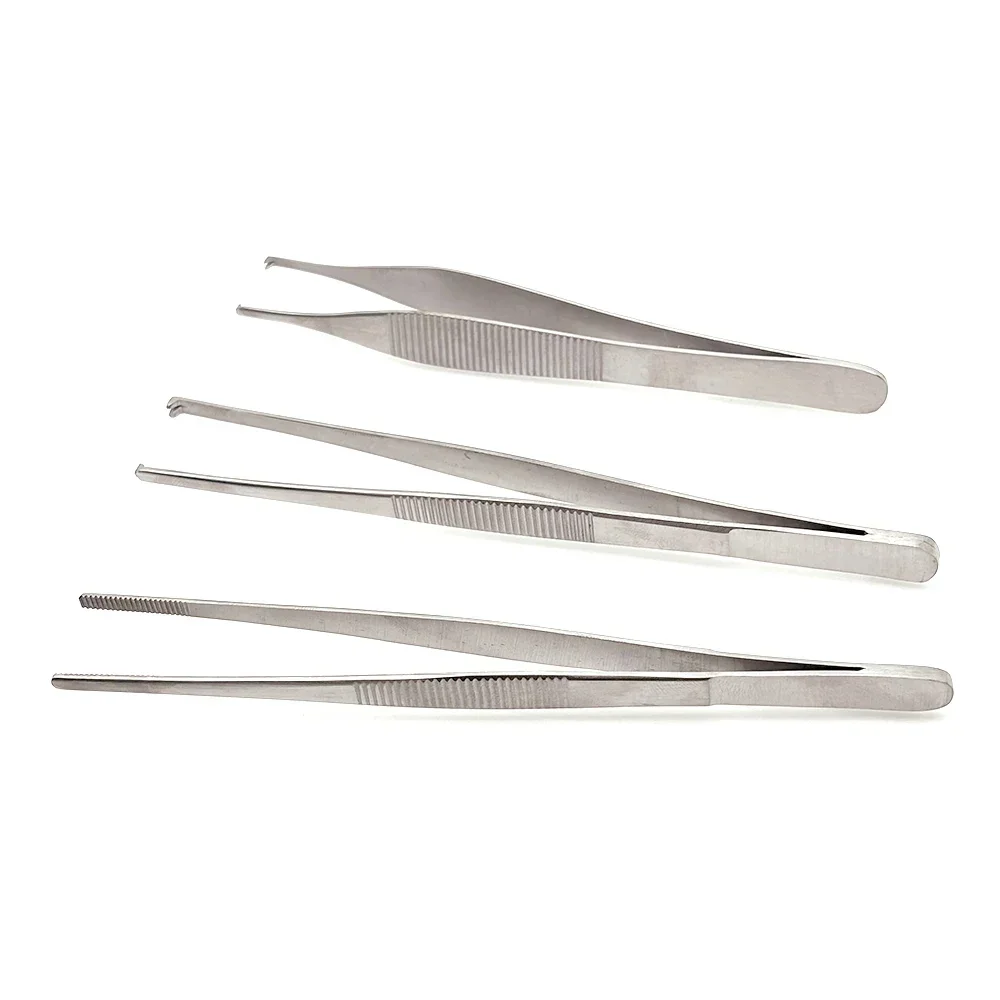 Stainless Steel Cartilage Forceps Fine Shaping Forceps Tooth Tweezers Pincette Nipper Laboratory Adson Tissue Forceps Tool