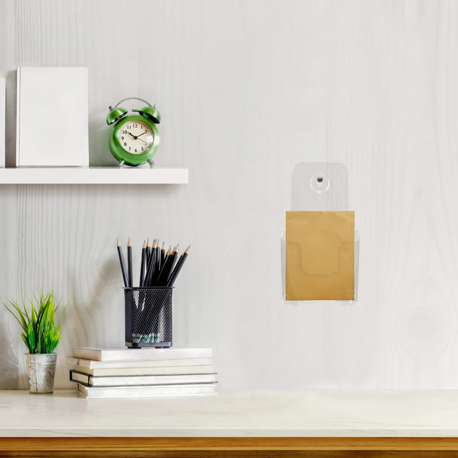 Acryl A6 Tijdschriftenhouder Mode Desktop Map Organisator Literatuur Rek Brochure Pamfletten Houder Pamfletten Displaystandaard