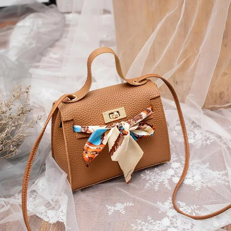 Girls Women Messenger Bags New PU Leather Handbag Inclined Shoulder Bag Women Crossbody Handbags Bag Ball Tassel Bag