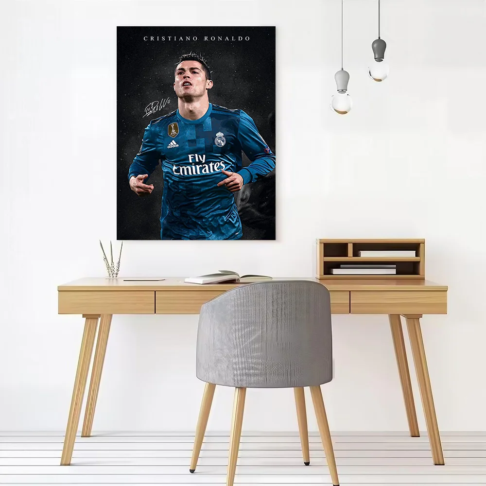 Cristiano Ronaldo Printed Canvas Poster Custom Pictures Wall Art Canvas Painting for Modern Living Room Paintings Wand Deko the