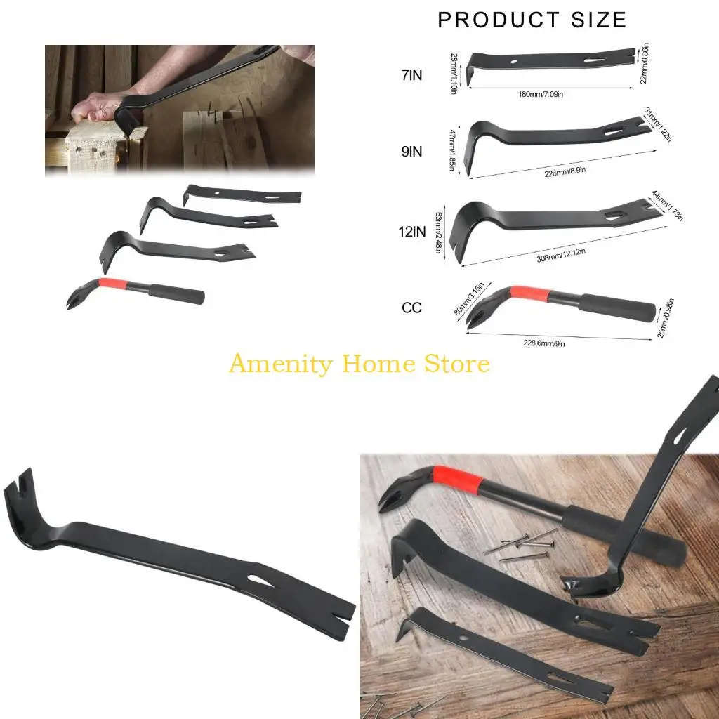 

F26C Box Opener Puller Puller Double Purpose Crowbars Multifunctional Household Remover Woodworking Tool