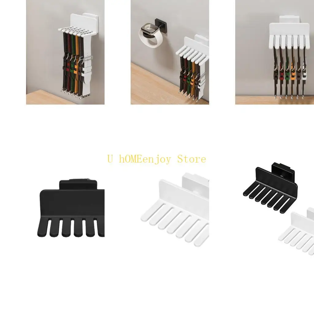 B0KF Scratch Proof Multi Functional Wall Mounted Watch Band Shelf Support No Tools Needed ABS Material For Tech Enthusiasts